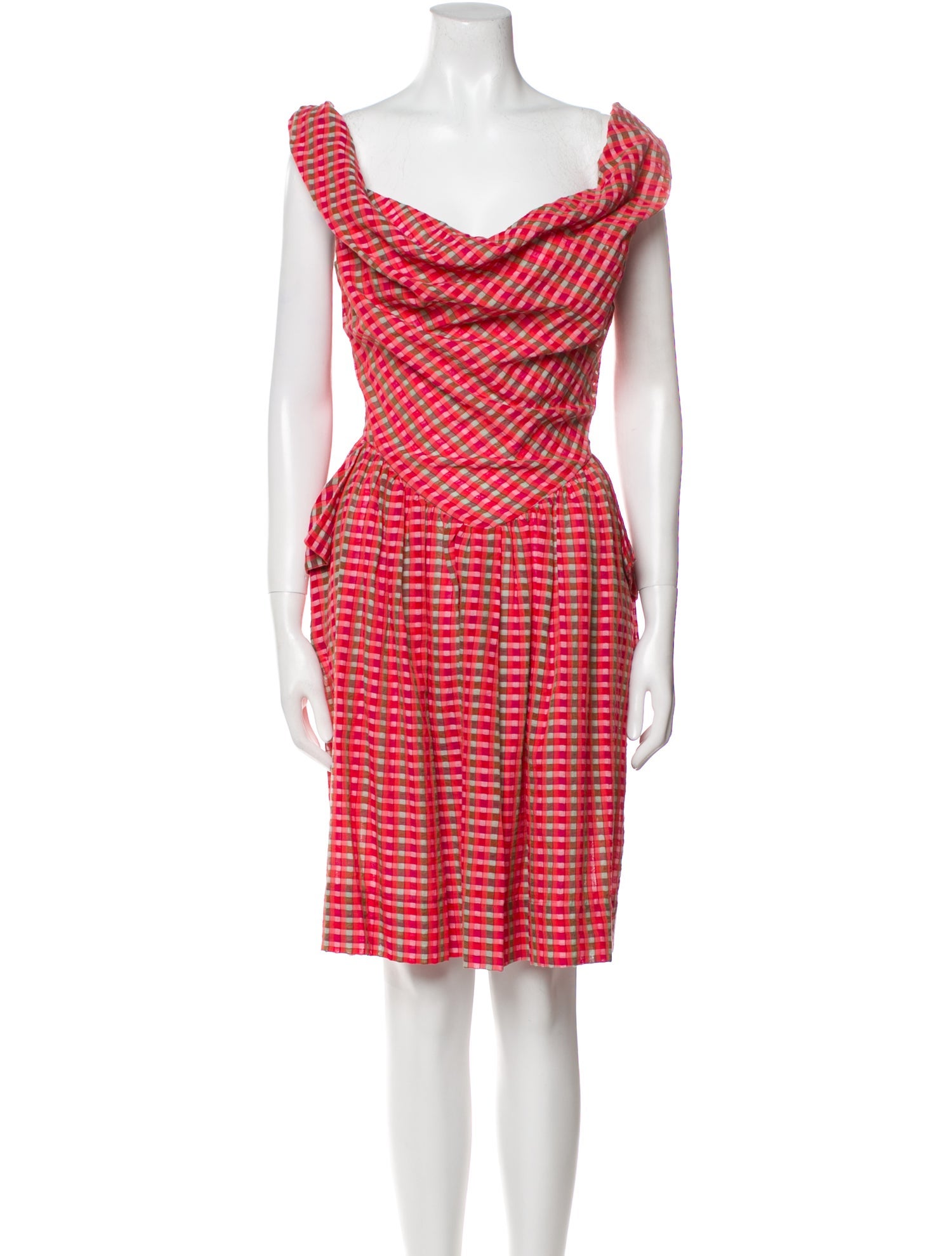 Vivienne Westwood Anglomania Plaid Print Knee-Length Dress
