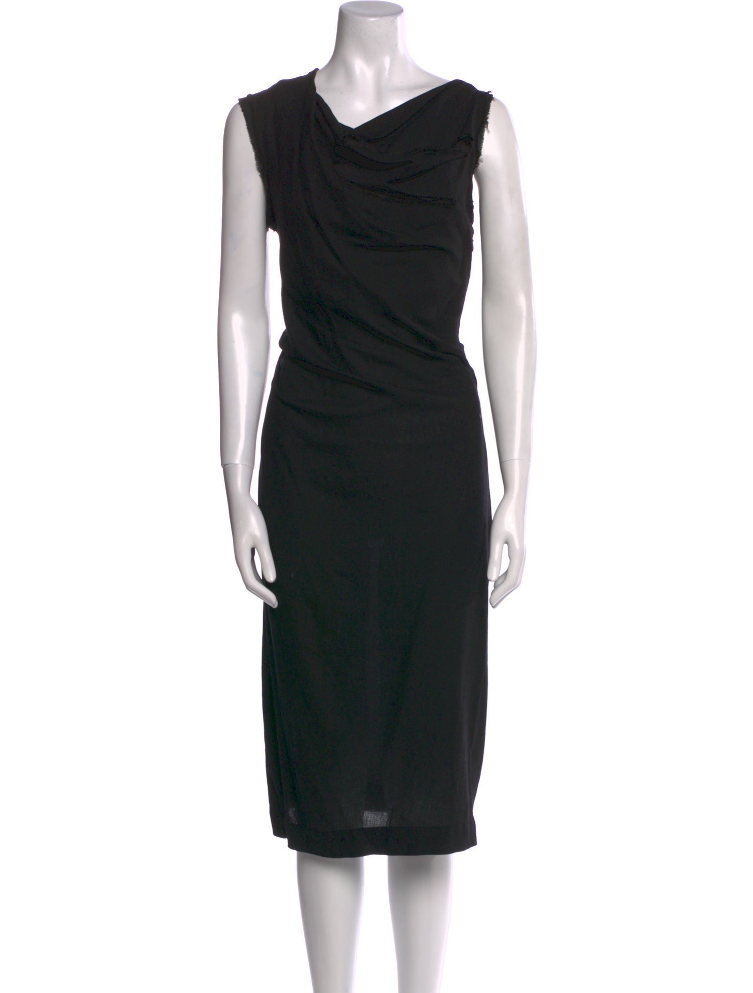 Vivienne Westwood Anglomania Cowl Neck Midi Length Dress