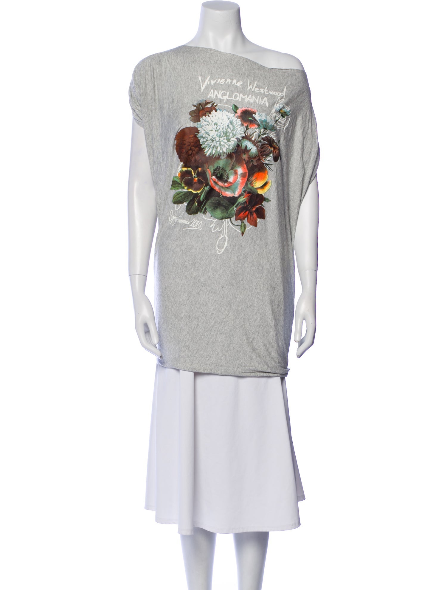 Vivienne Westwood Anglomania Graphic Print Strapless T-Shirt