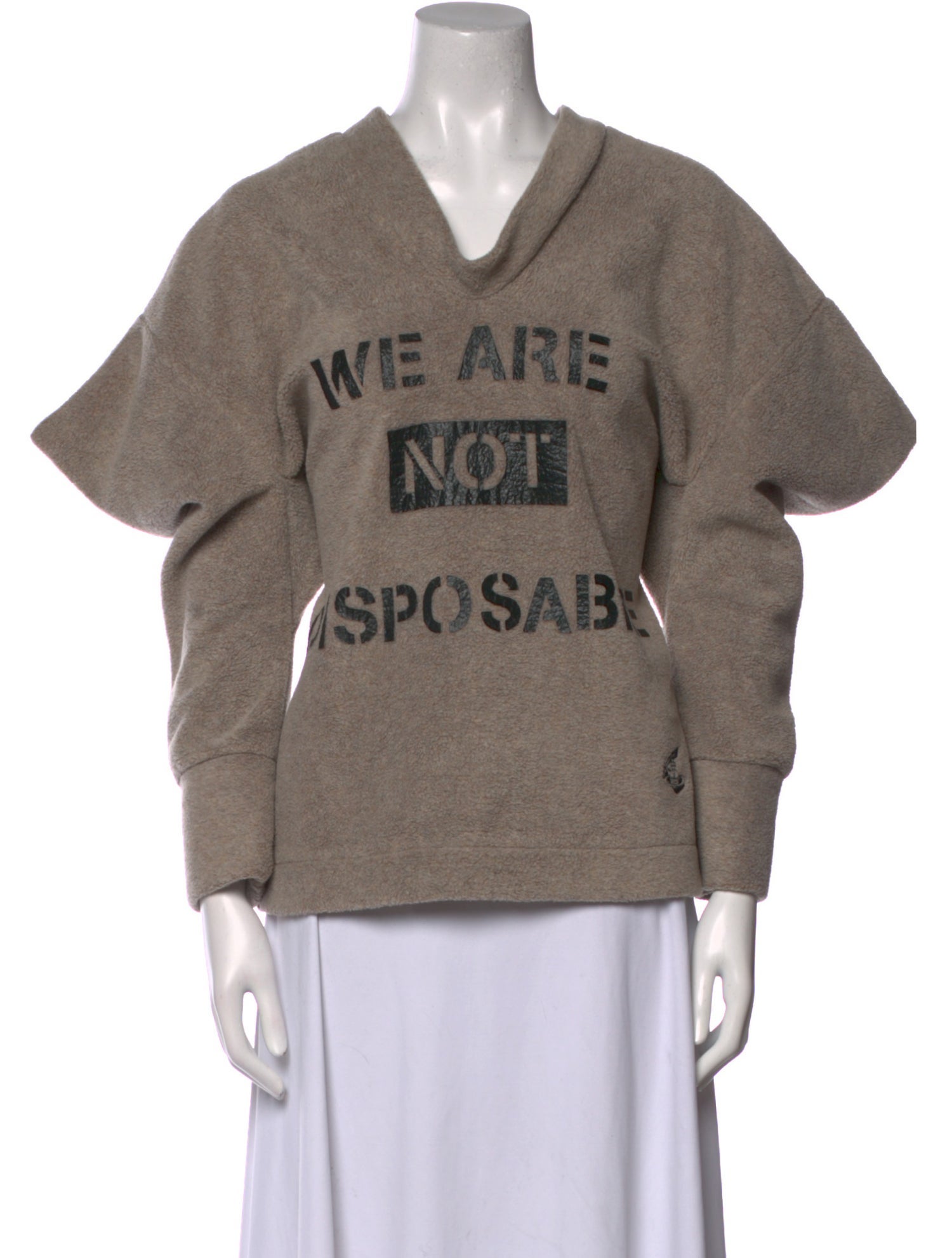 Vivienne Westwood Anglomania Graphic Print V-Neck Sweatshirt