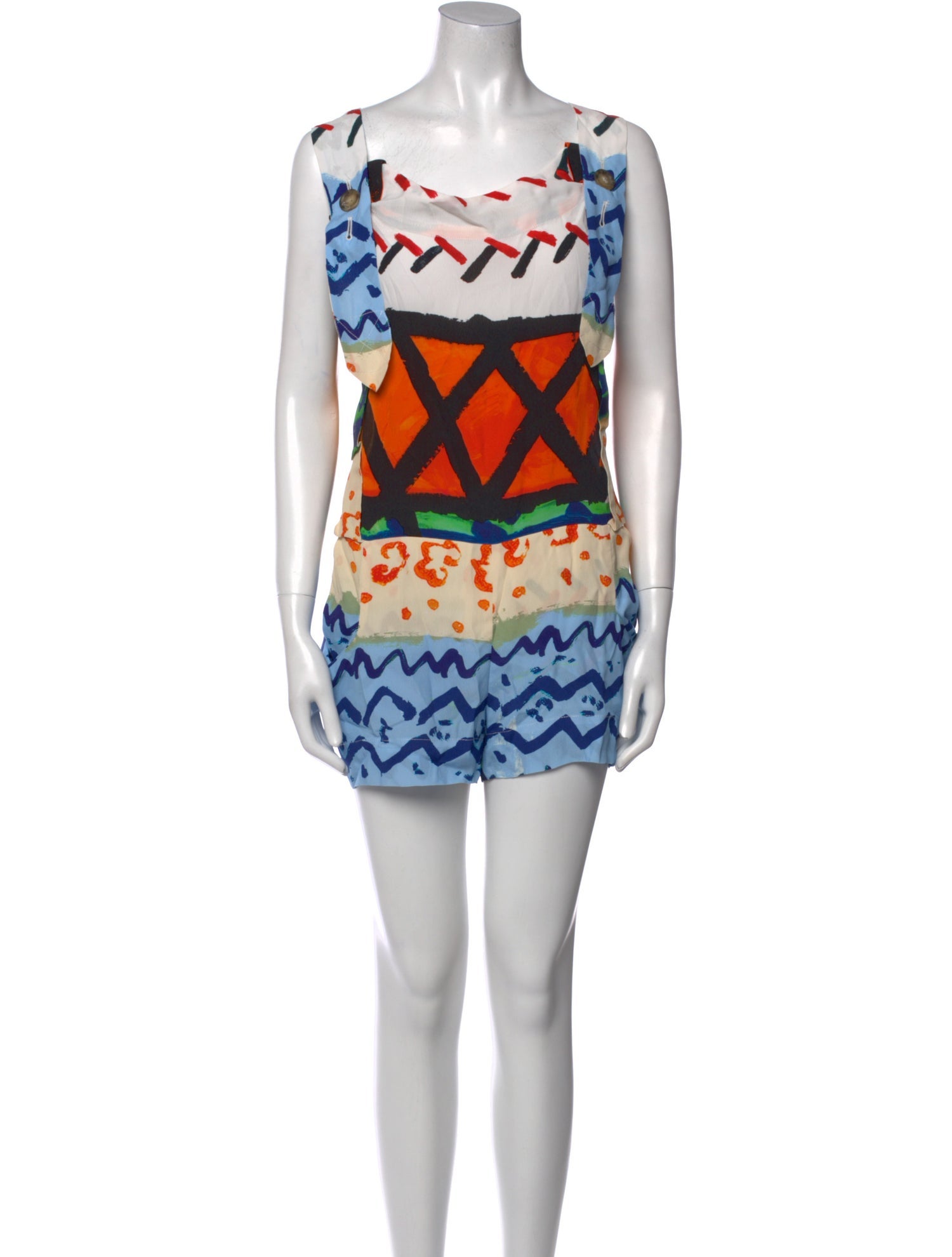 Vivienne Westwood Anglomania Printed V-Neck Romper