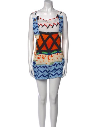 Vivienne Westwood Anglomania Printed V-Neck Romper