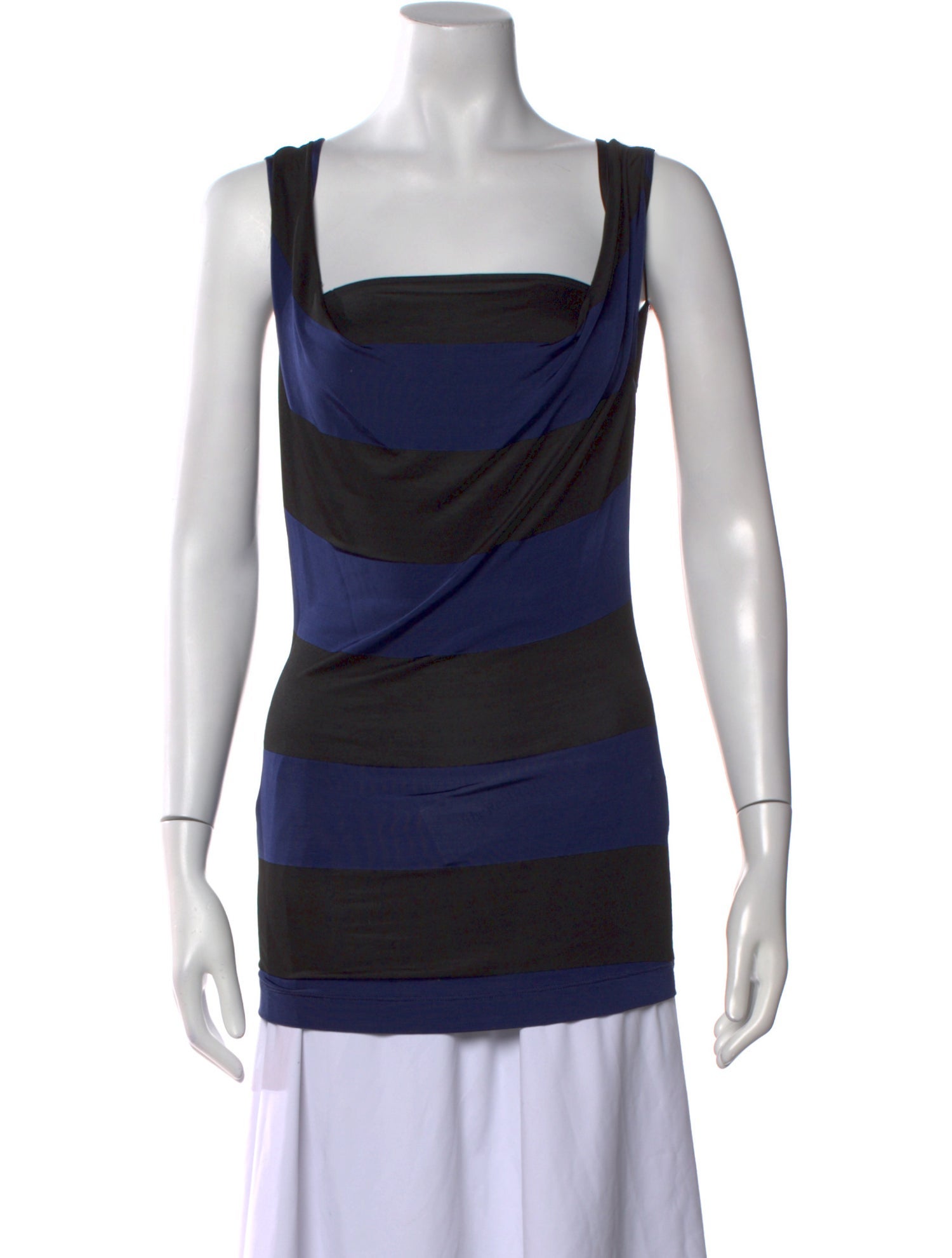 Vivienne Westwood Anglomania Striped Square Neckline Top