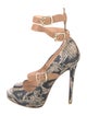 Vivienne Westwood Anglomania Leather Animal Print Pumps