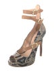 Vivienne Westwood Anglomania Leather Animal Print Pumps