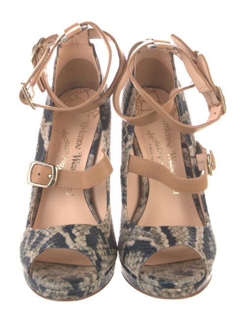 Vivienne Westwood Anglomania Leather Animal Print Pumps