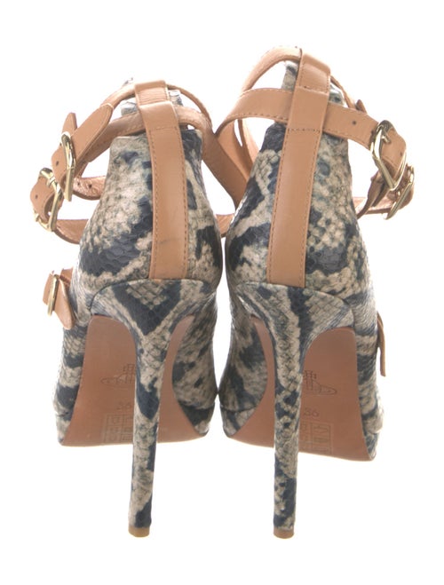 Vivienne Westwood Anglomania Leather Animal Print Pumps