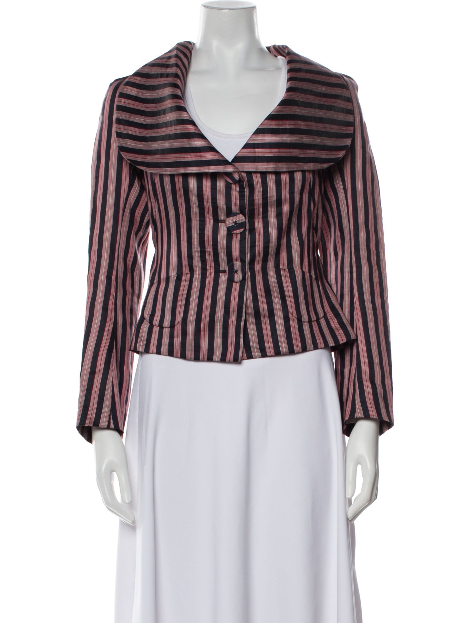 Vivienne Westwood Anglomania Linen Striped Blazer