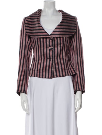 Vivienne Westwood Anglomania Linen Striped Blazer