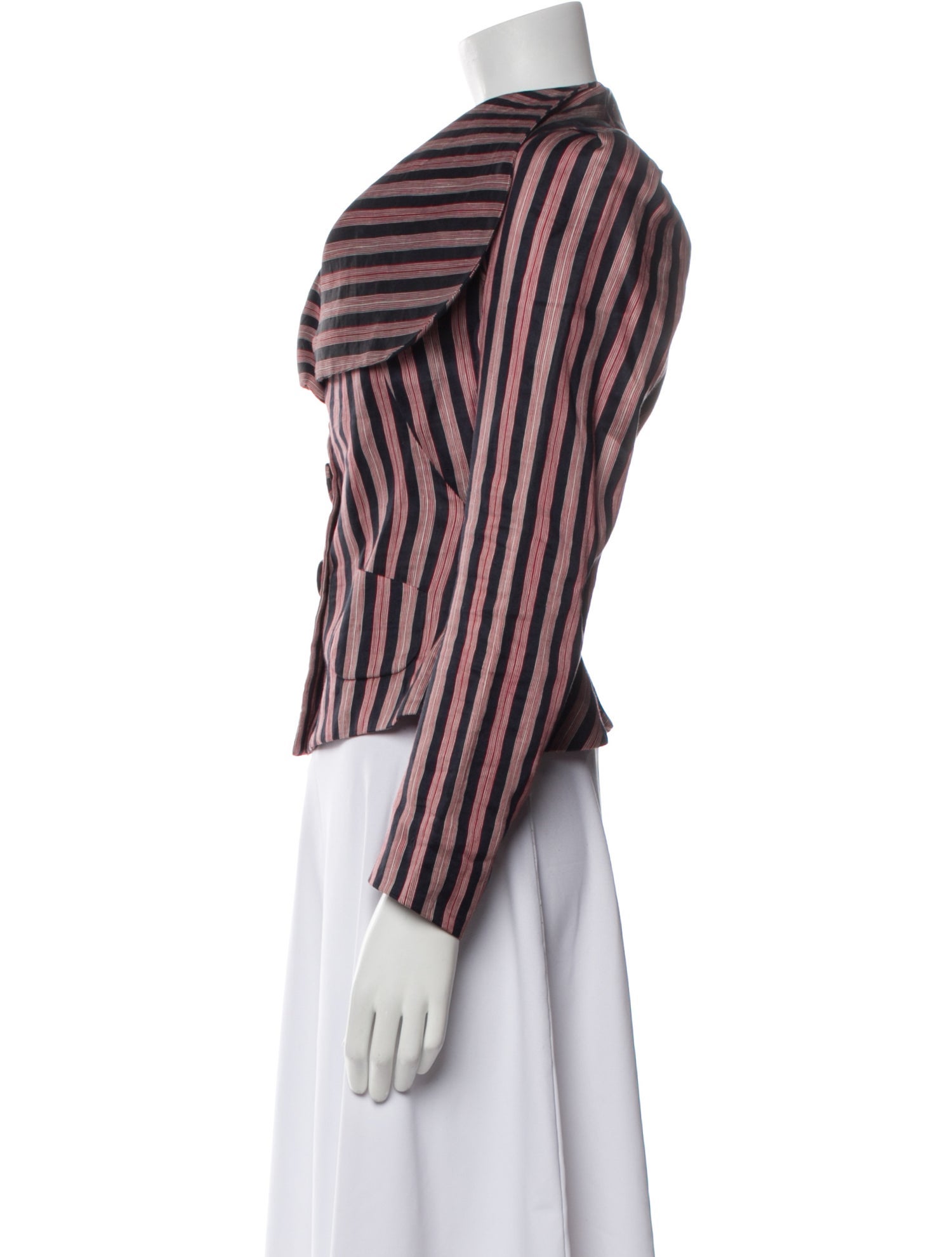 Vivienne Westwood Anglomania Linen Striped Blazer