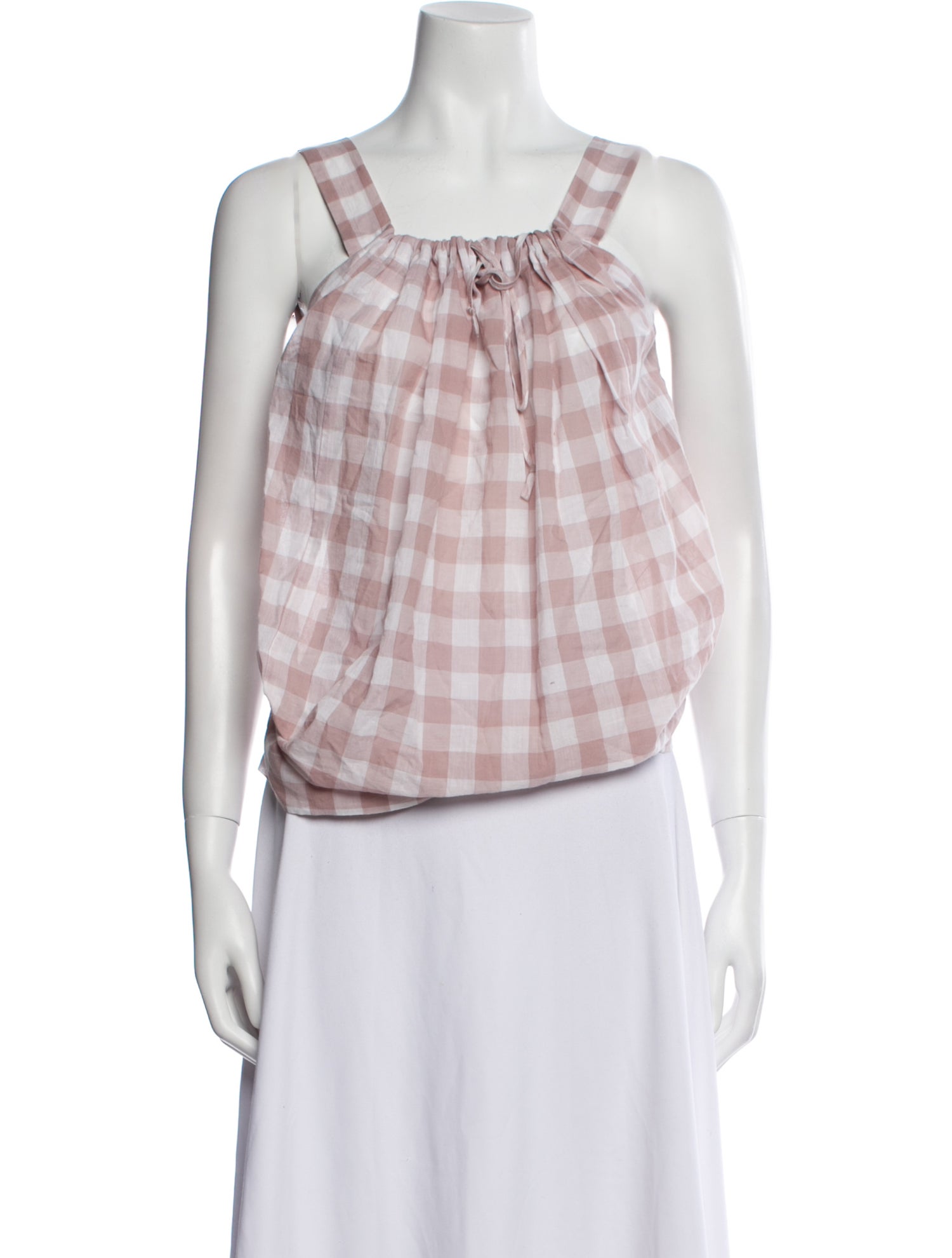 Vivienne Westwood Anglomania Plaid Print Square Neckline Crop Top w/ Tags