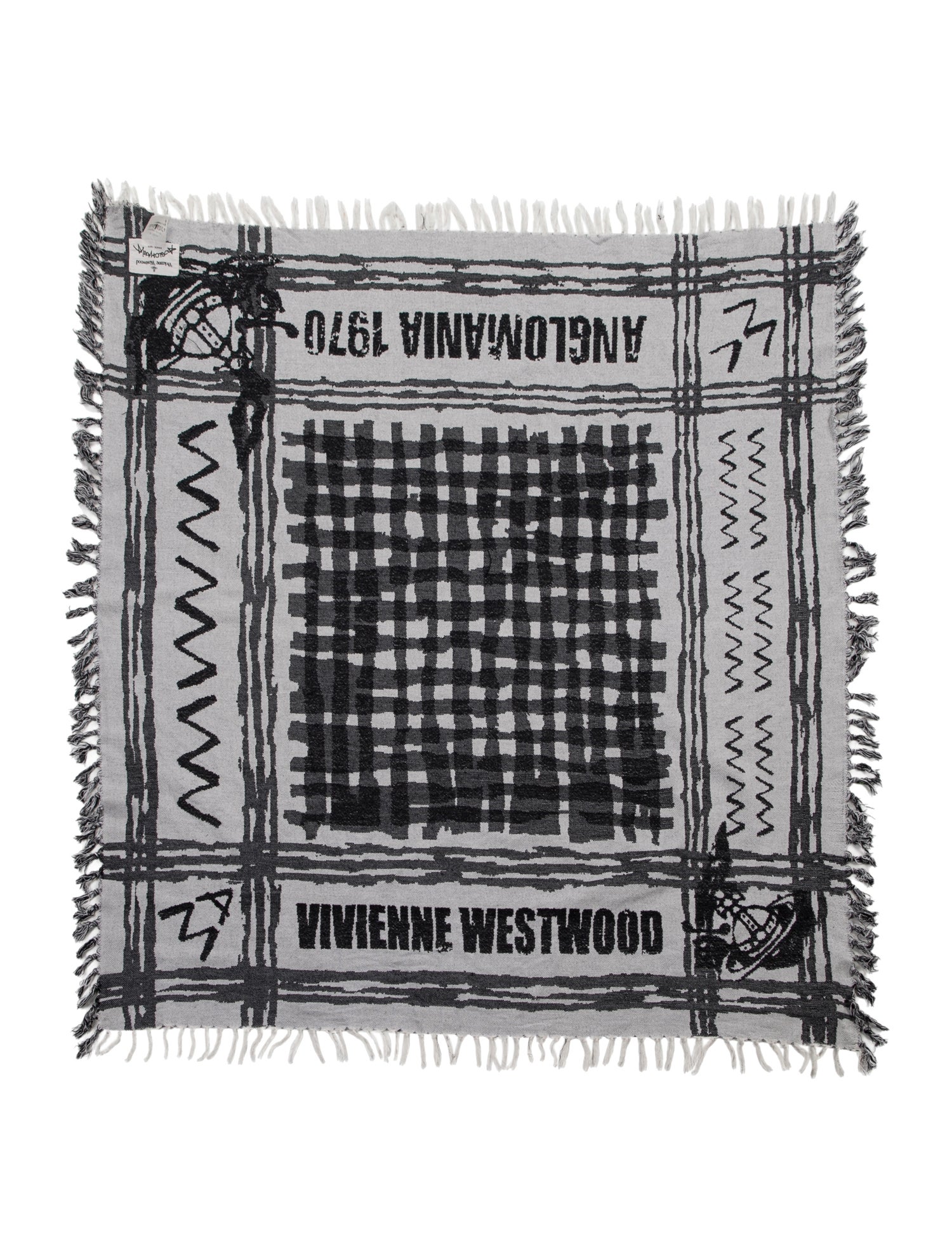 Vivienne Westwood Anglomania Wool Printed Scarf