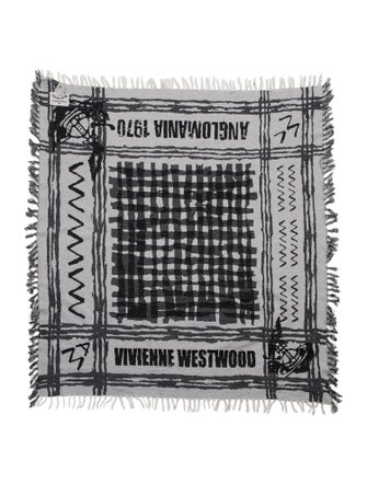 Vivienne Westwood Anglomania Wool Printed Scarf
