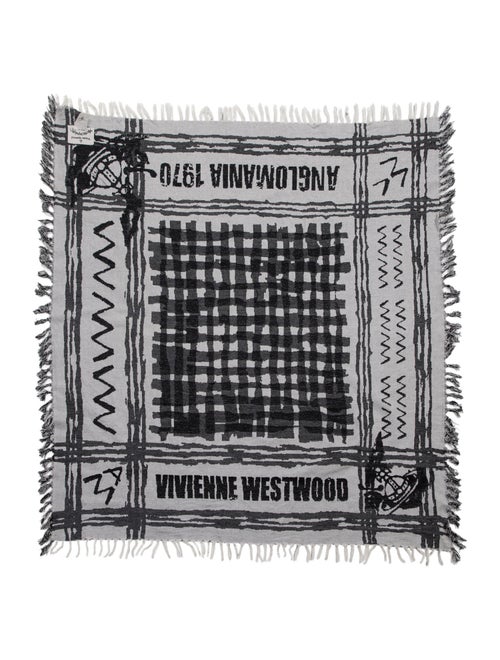 Vivienne Westwood Anglomania Wool Printed Scarf