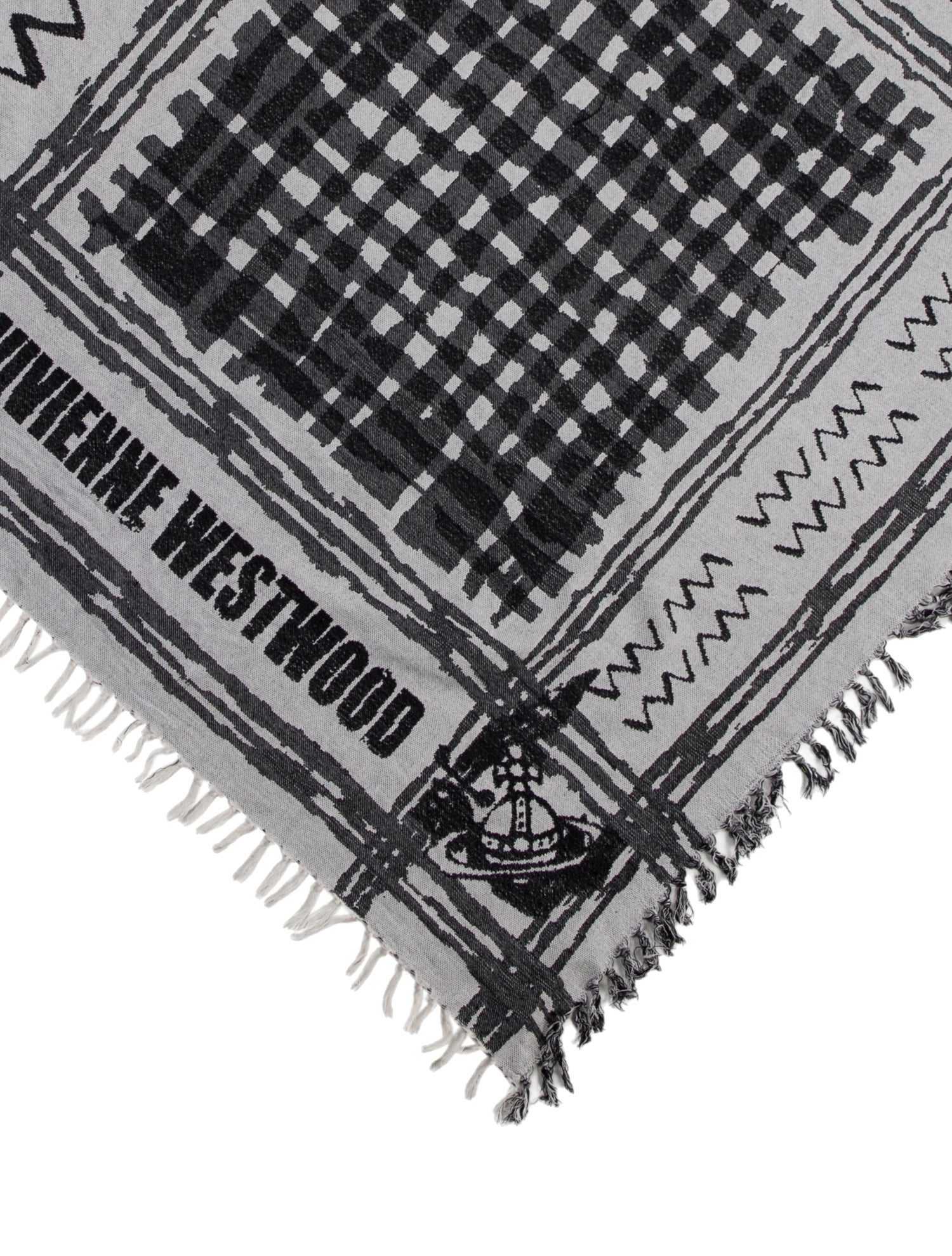 Vivienne Westwood Anglomania Wool Printed Scarf