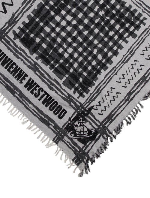Vivienne Westwood Anglomania Wool Printed Scarf