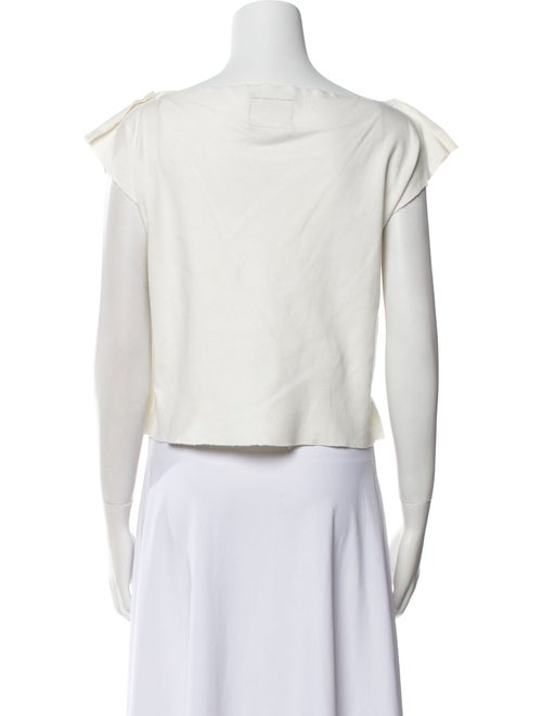 Vivienne Westwood Anglomania Graphic Print Bateau Neckline Crop Top