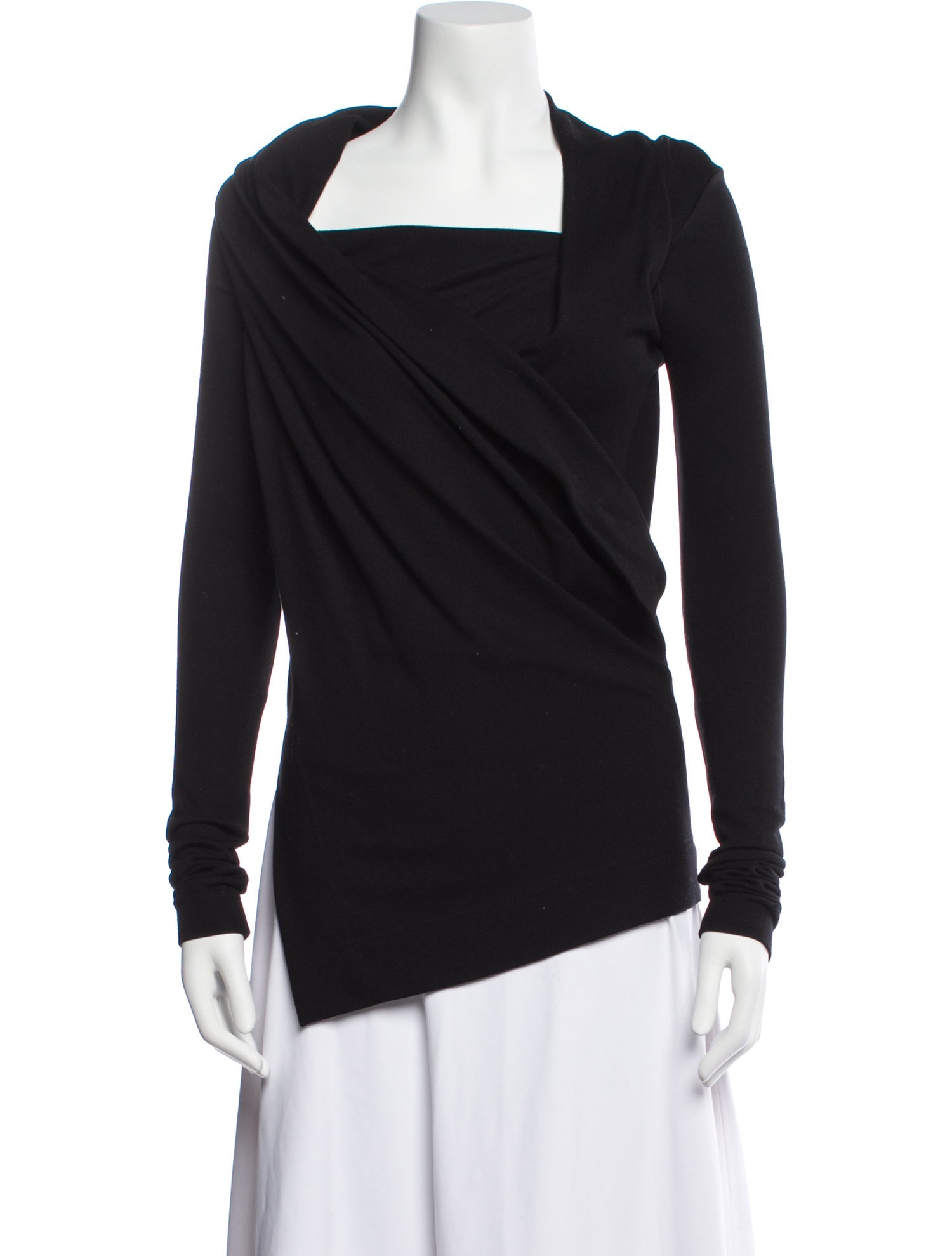 Vivienne Westwood Anglomania Cowl Neck Long Sleeve Top