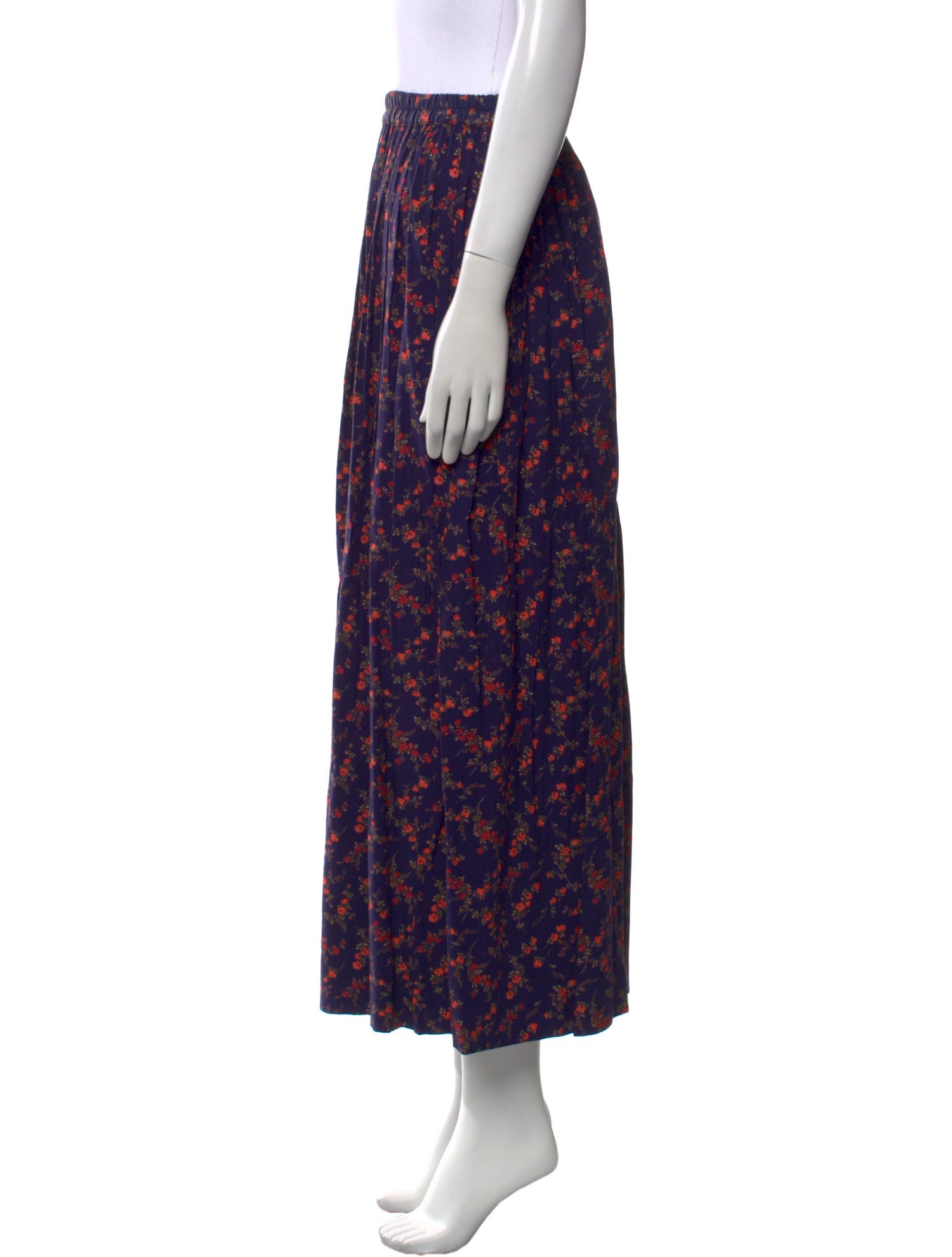 Vivienne Westwood Anglomania Floral Print Midi Length Skirt