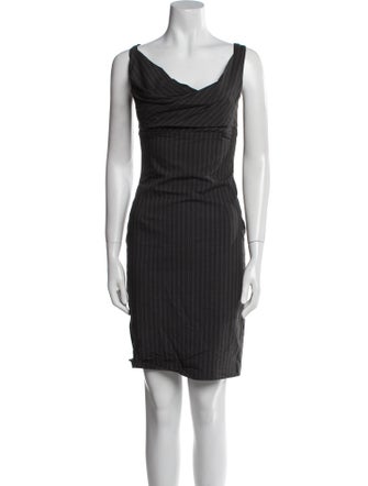 Vivienne Westwood Anglomania Cowl Neck Mini Dress