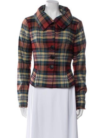 Vivienne Westwood Anglomania Wool Plaid Print Jacket