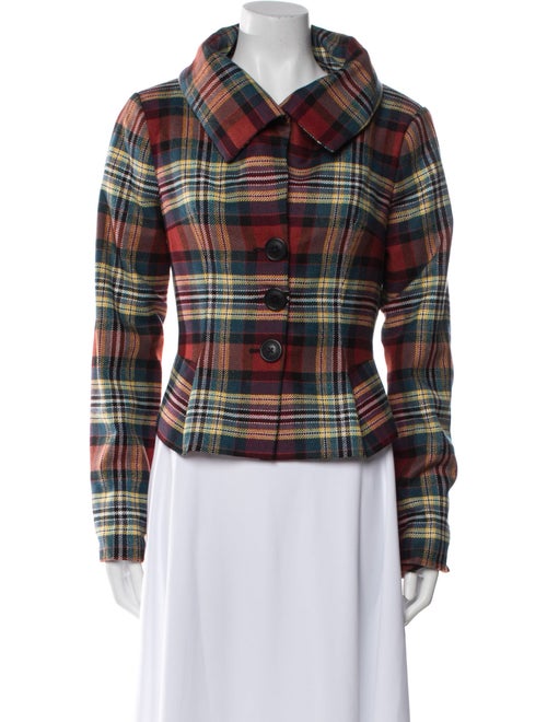 Vivienne Westwood Anglomania Wool Plaid Print Jacket
