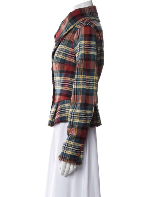 Vivienne Westwood Anglomania Wool Plaid Print Jacket
