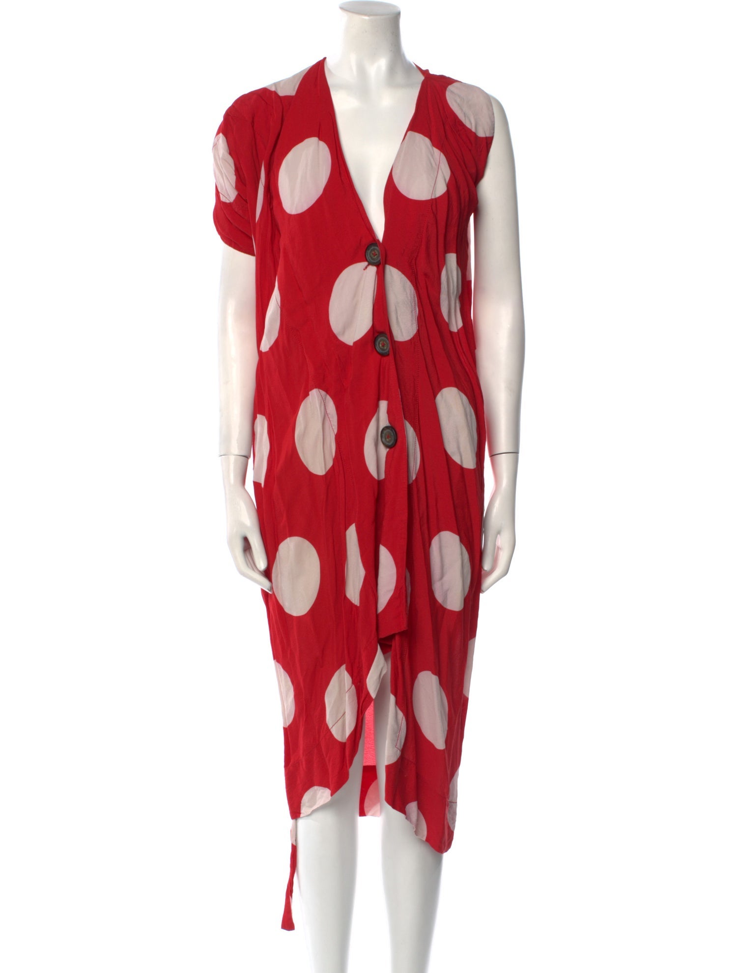 Vivienne Westwood Anglomania Polka Dot Print Midi Length Dress