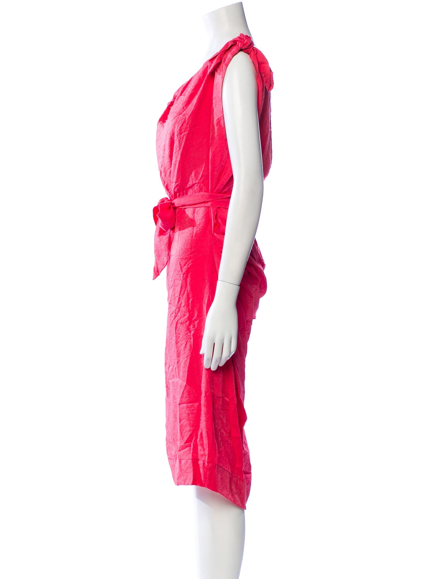 Vivienne Westwood Anglomania Cowl Neck Midi Length Dress