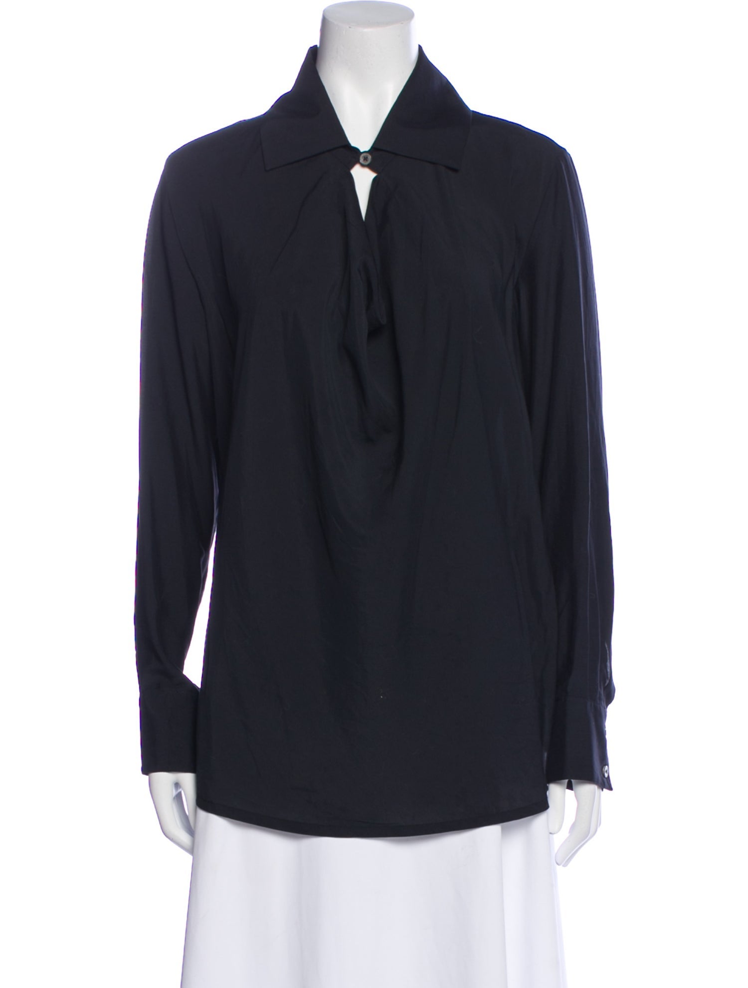 Vivienne Westwood Anglomania V-Neck Long Sleeve Blouse