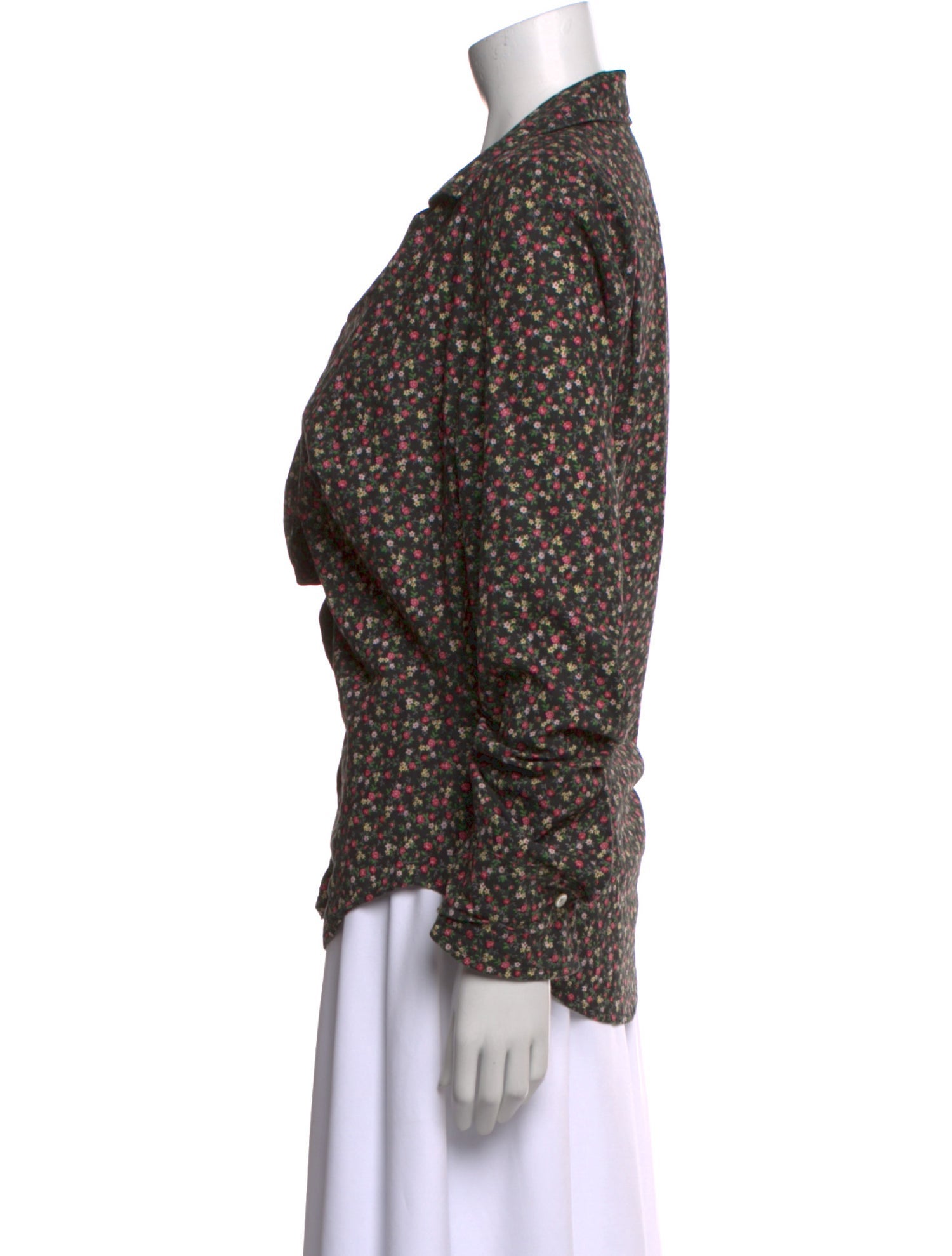 Vivienne Westwood Anglomania Printed Cowl Neck Blouse
