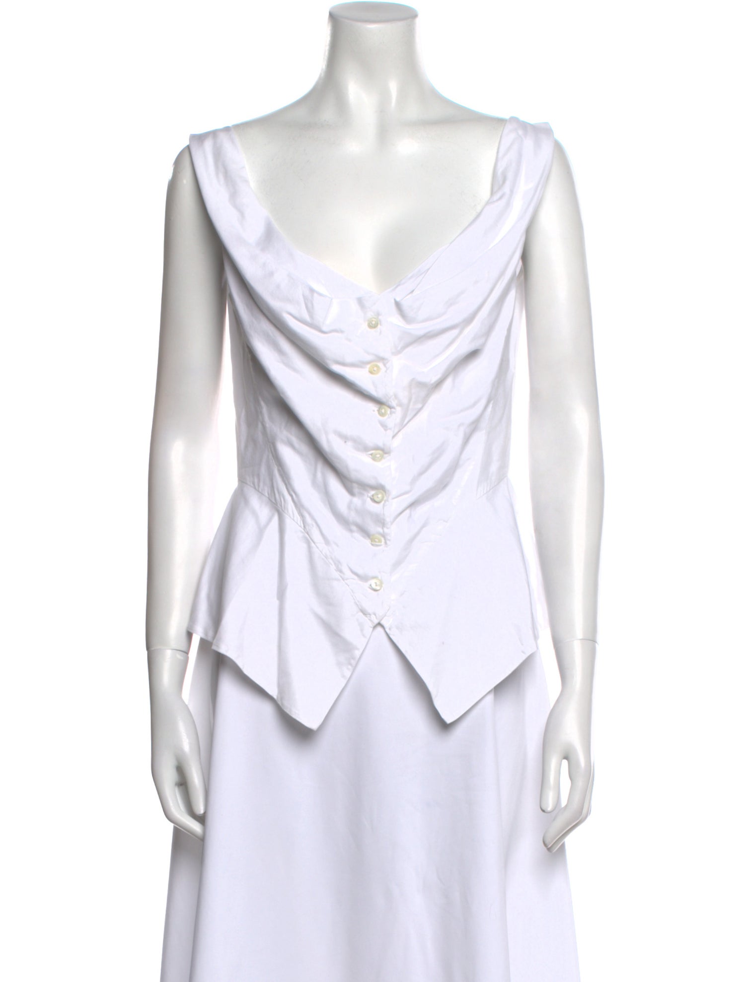 Vivienne Westwood Anglomania Cowl Neck Sleeveless Top