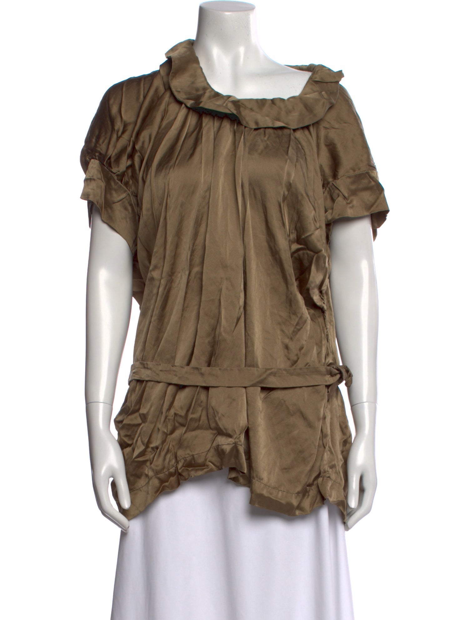 Vivienne Westwood Anglomania Scoop Neck Short Sleeve Blouse