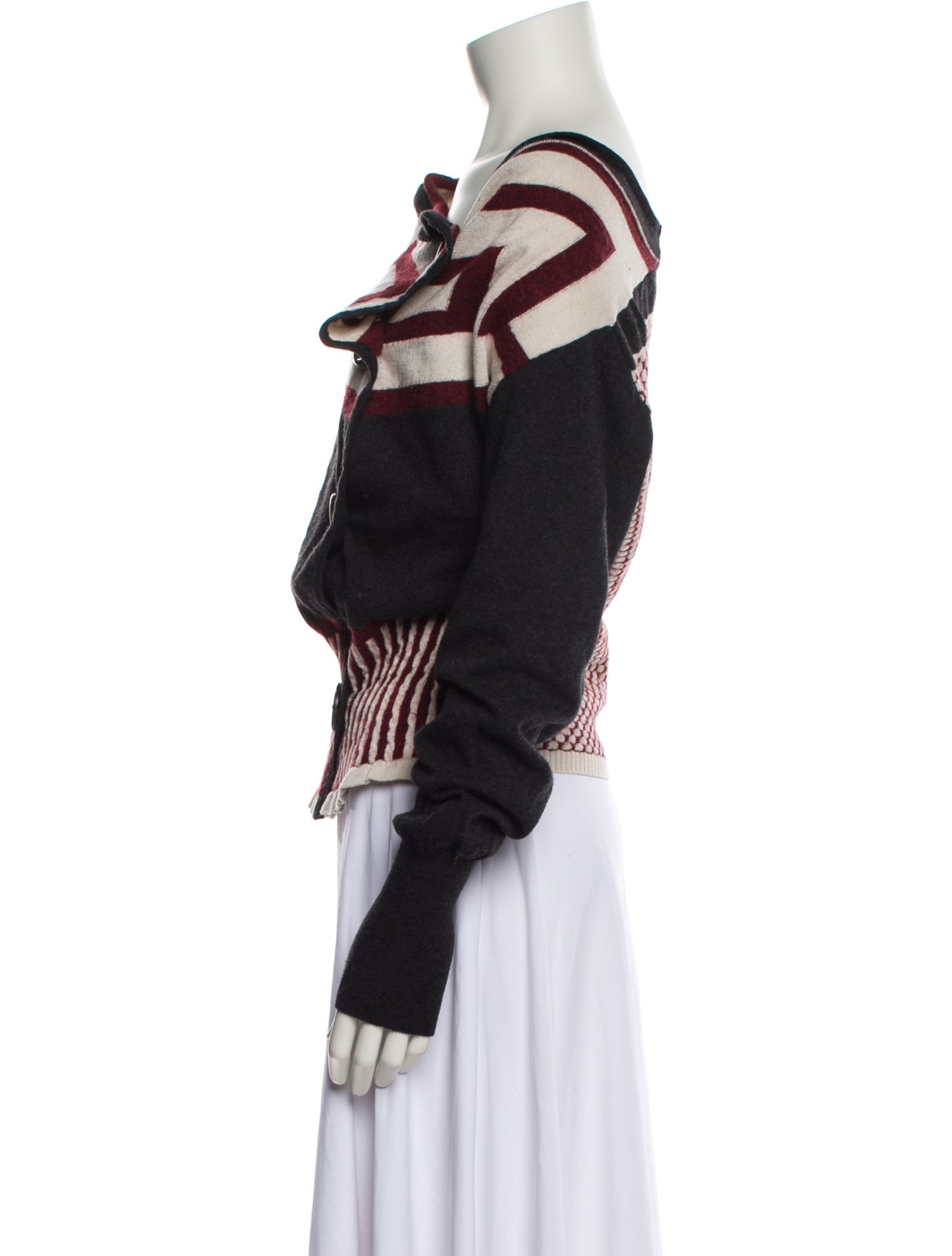 Vivienne Westwood Anglomania Striped Cowl Neck Sweater