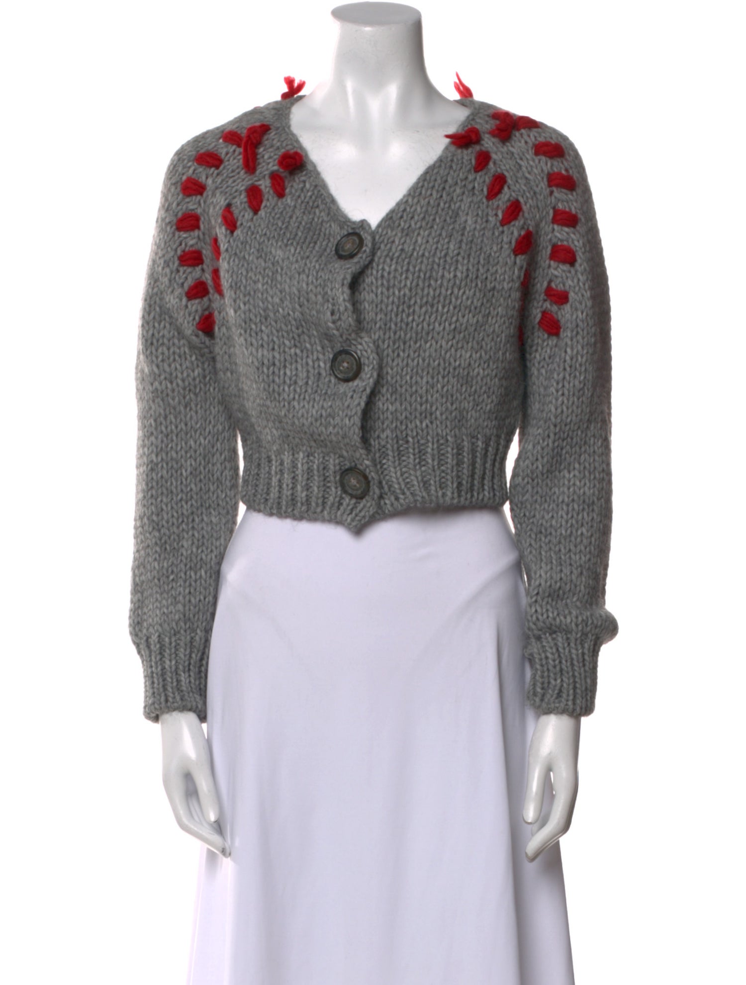 Vivienne Westwood Anglomania Printed V-Neck Sweater