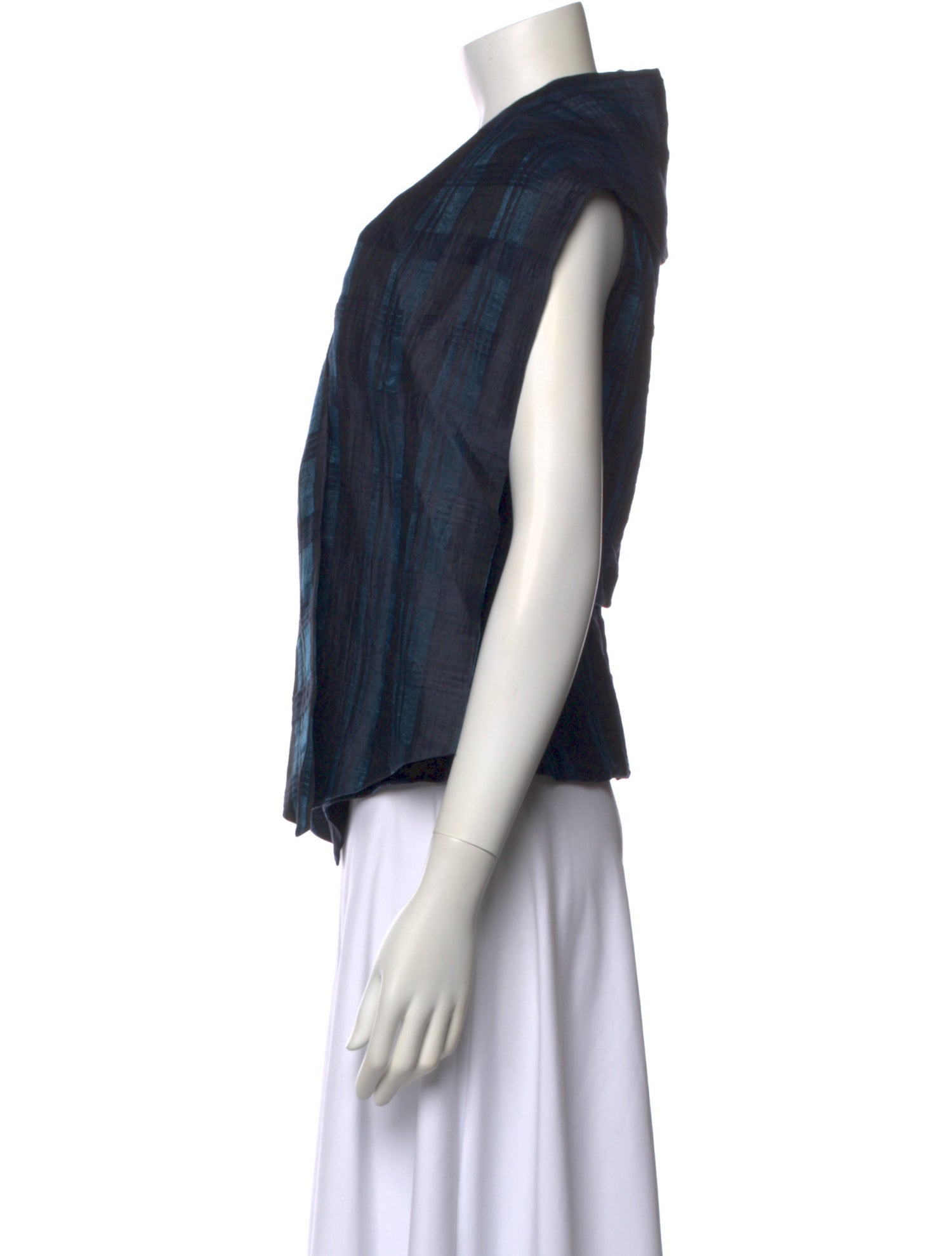 Vivienne Westwood Anglomania Linen Plaid Print Blouse w/ Tags