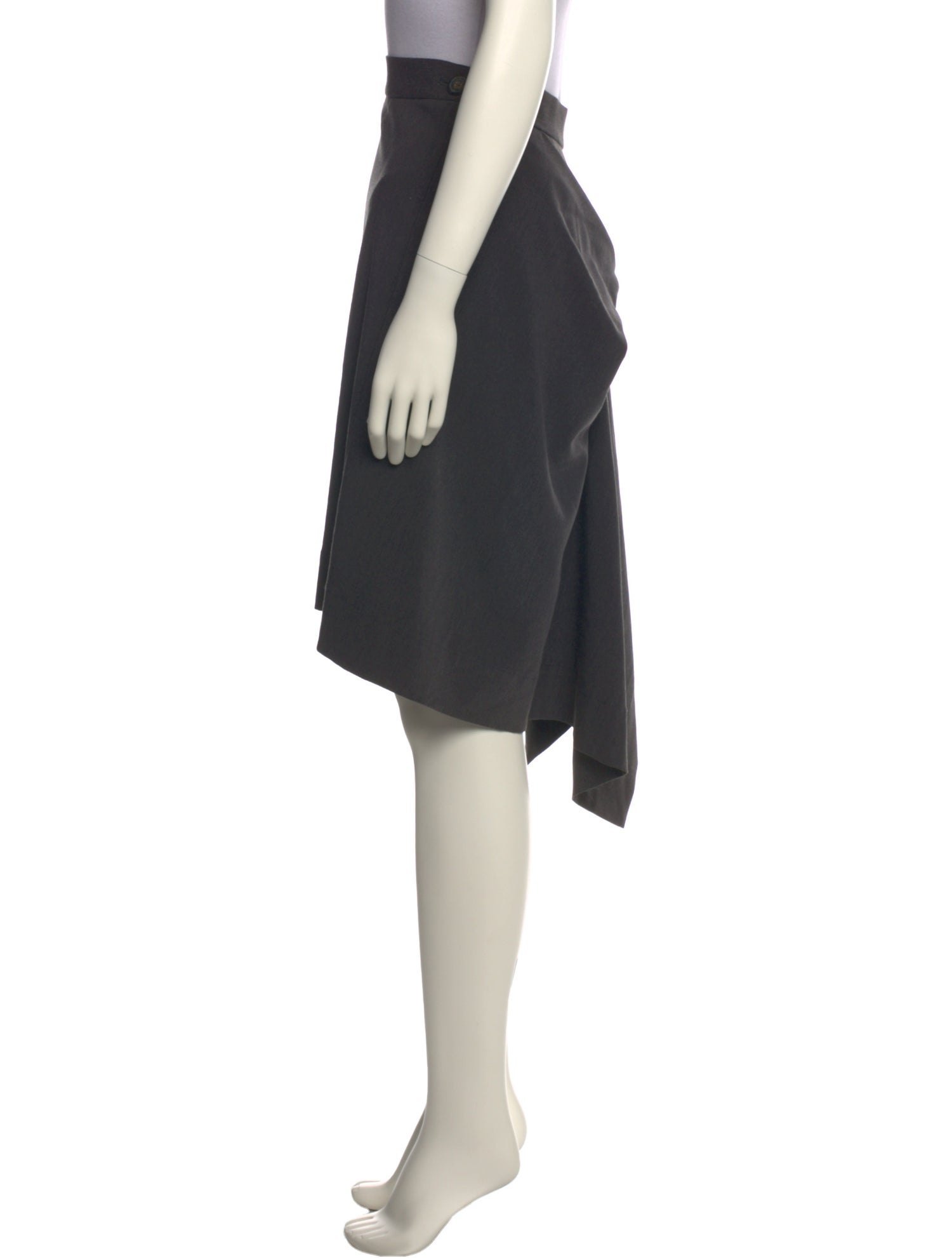 Vivienne Westwood Anglomania Pleated Accents Midi Length Skirt