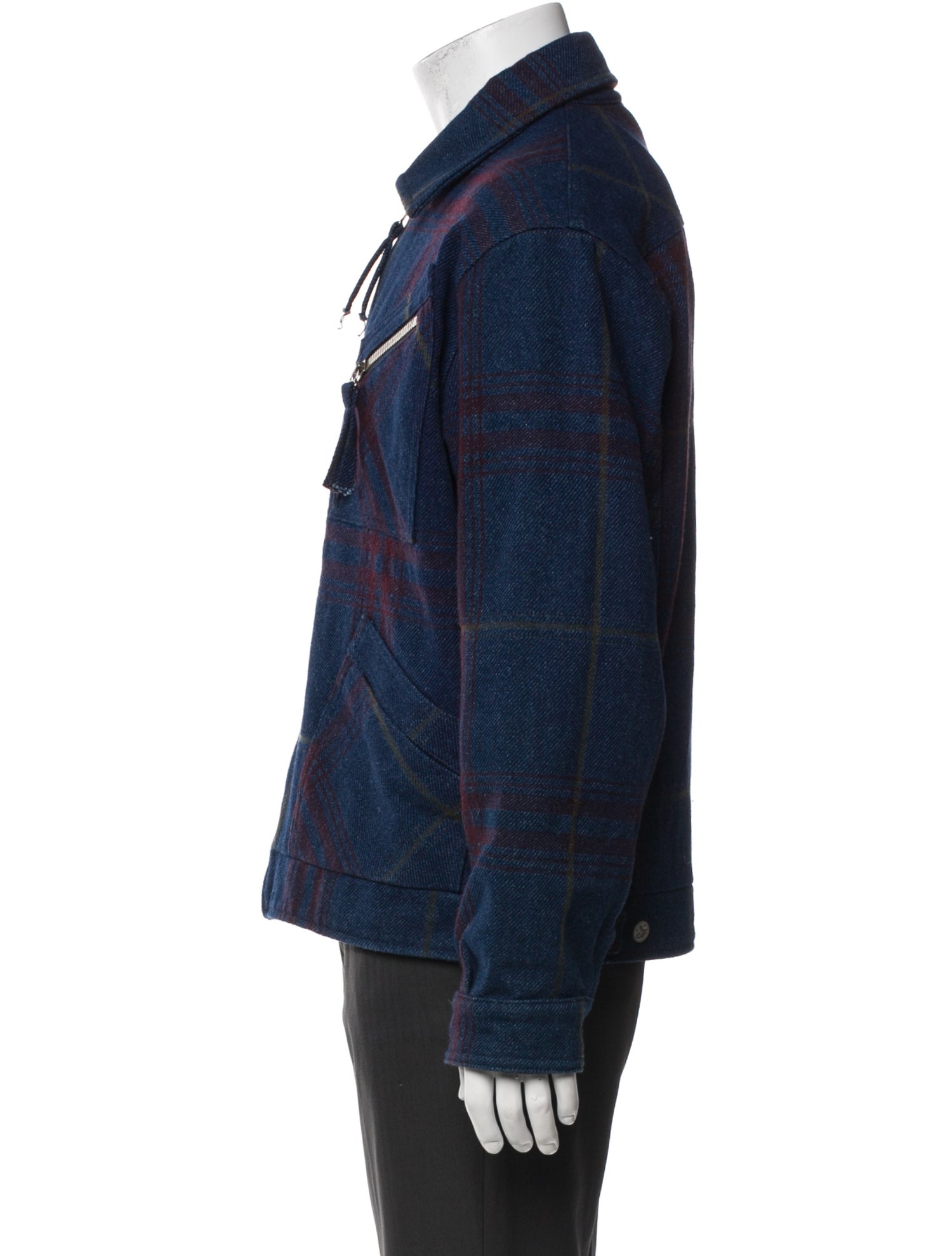 Vivienne Westwood Anglomania Plaid Print Denim Jacket