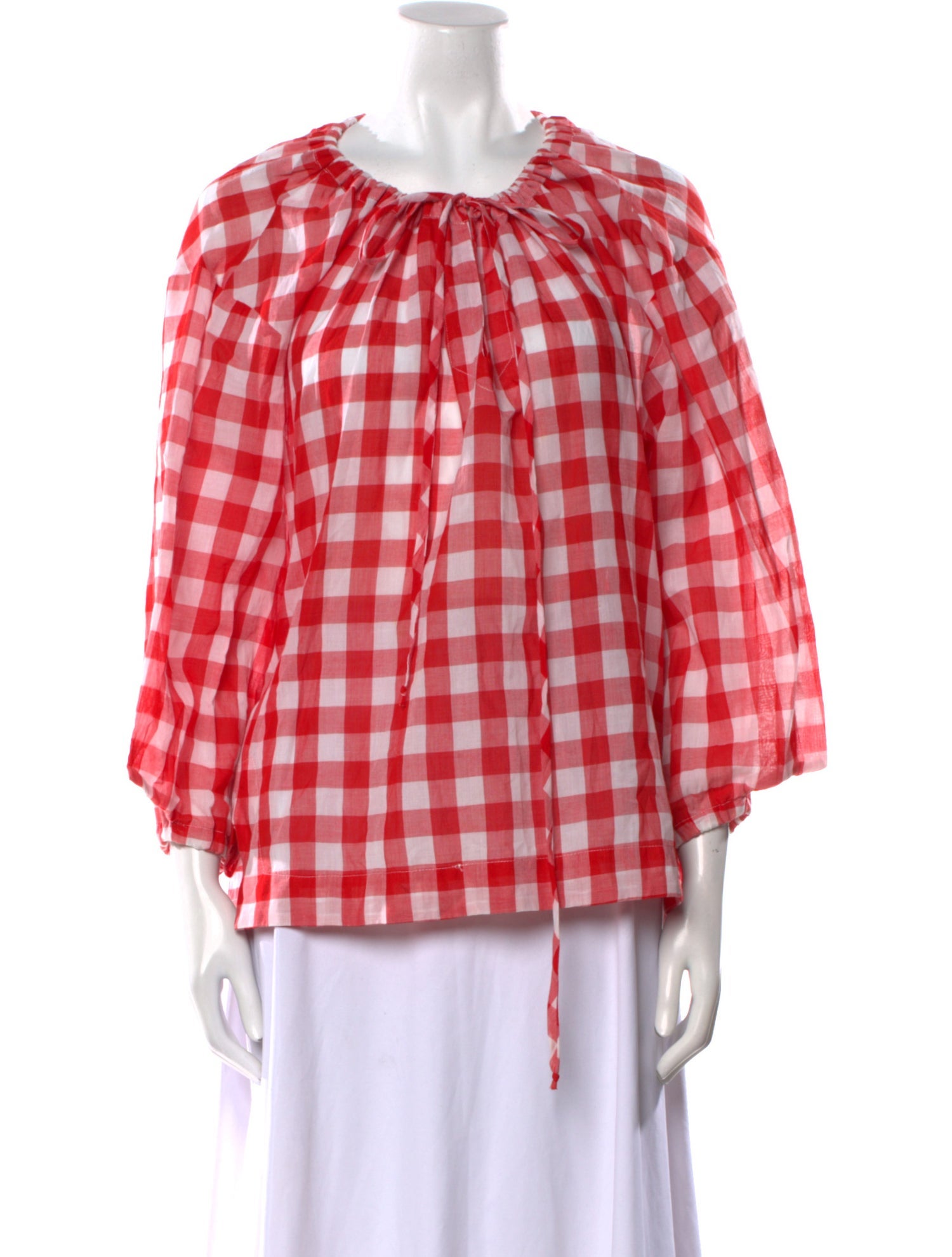 Vivienne Westwood Gold Label Plaid Print Crew Neck Blouse