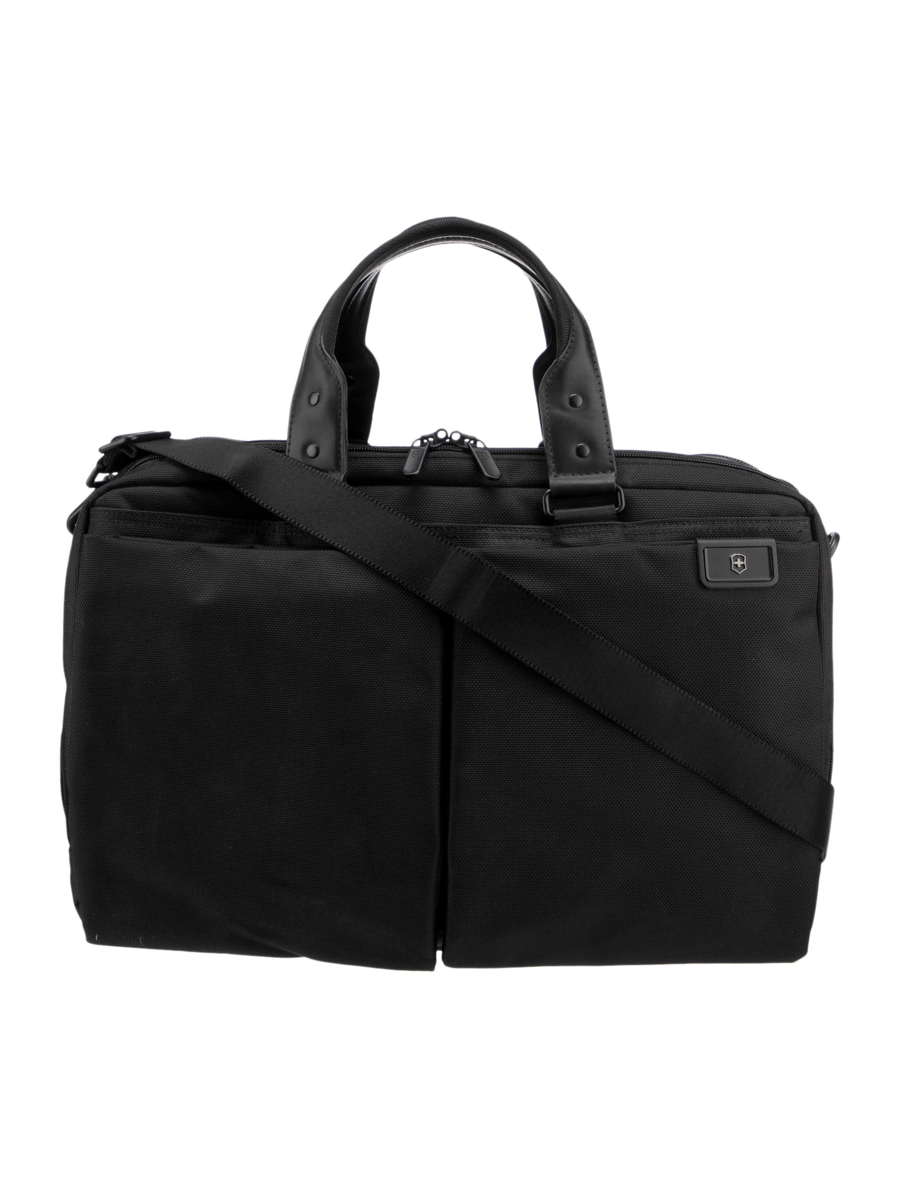 Victorinox Swiss Army Nylon Briefcase Black Briefcases, Bags