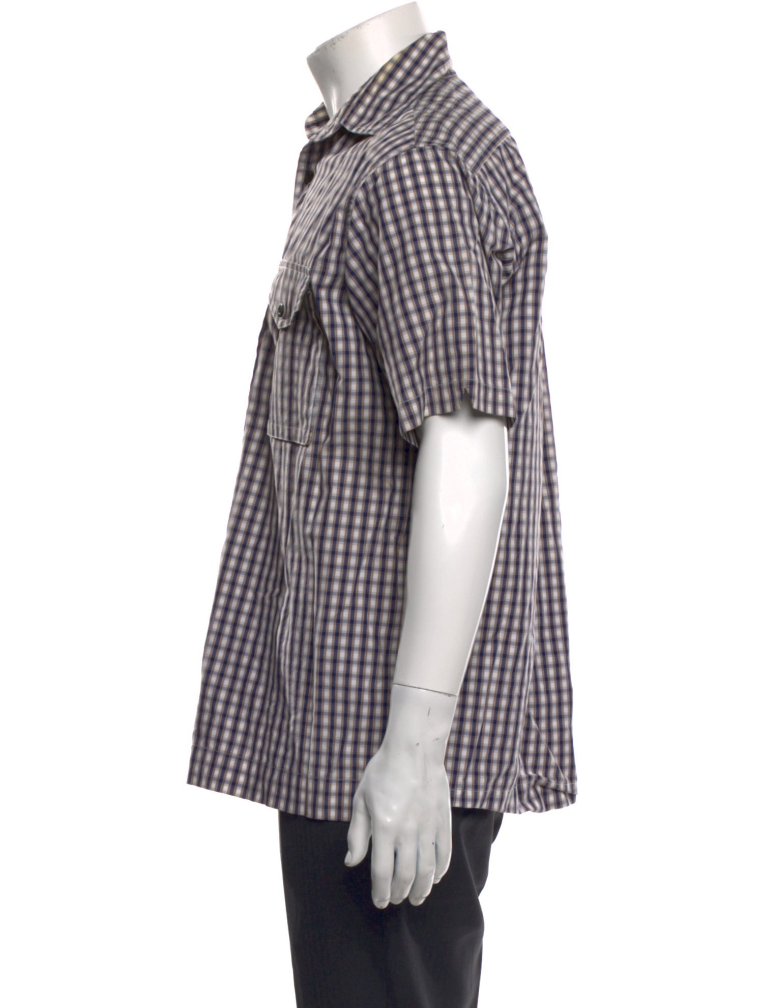 Victorinox Swiss Army Plaid Print Short Sleeve Shirt