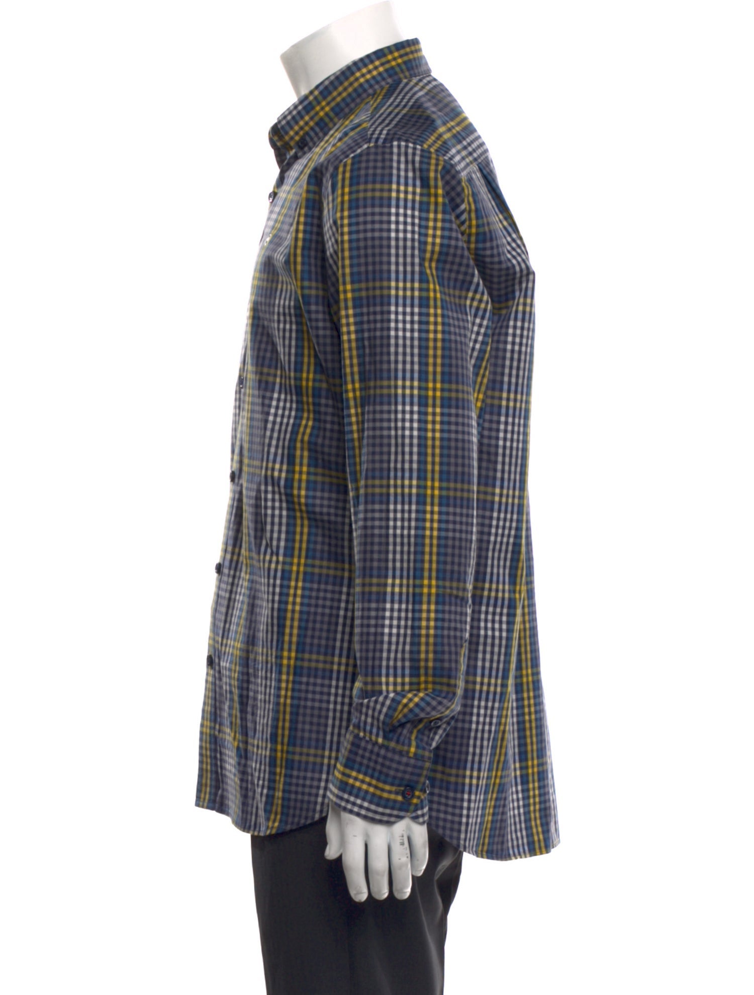 Victorinox Swiss Army Plaid Print Long Sleeve Shirt