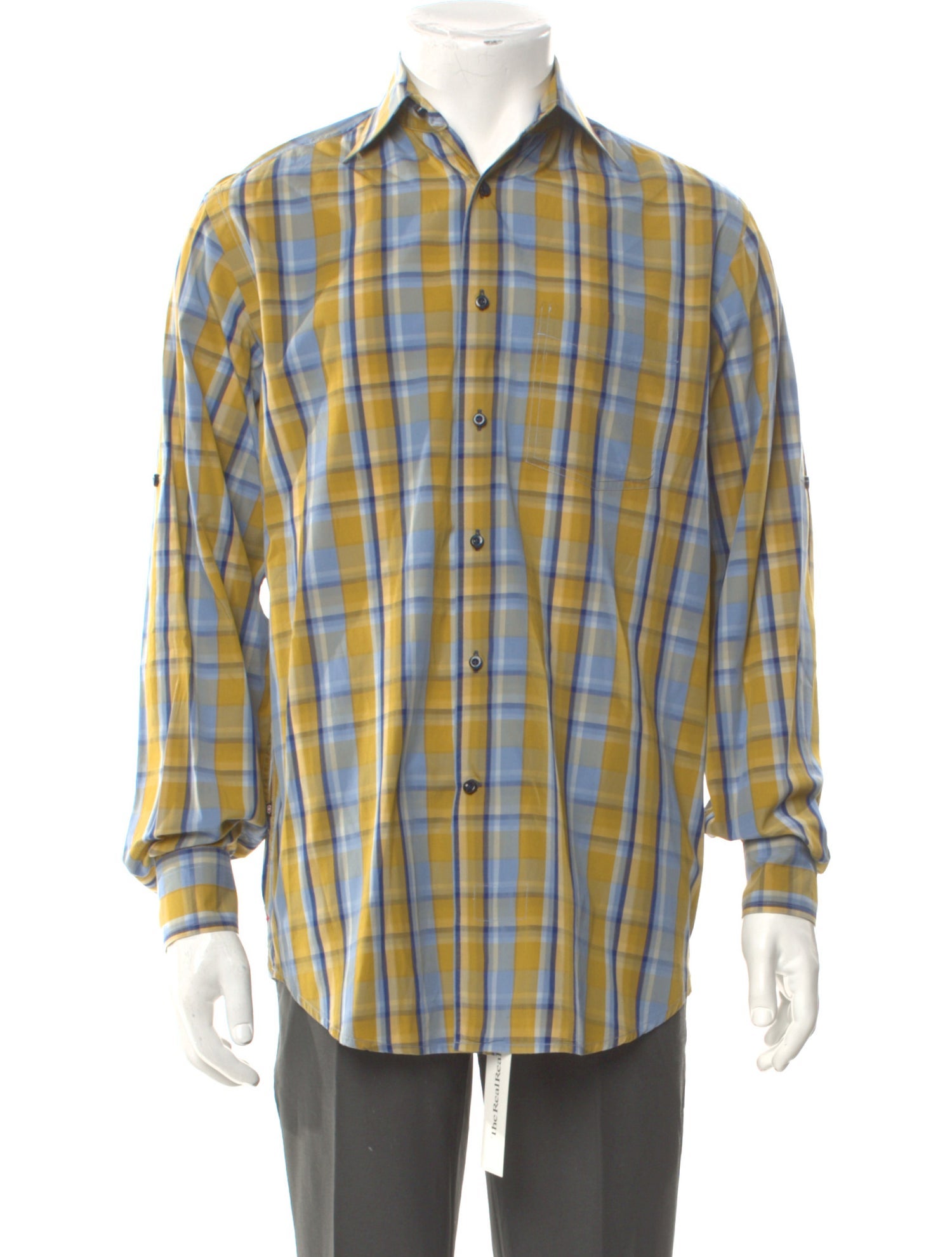 Victorinox Swiss Army Plaid Print Long Sleeve Shirt