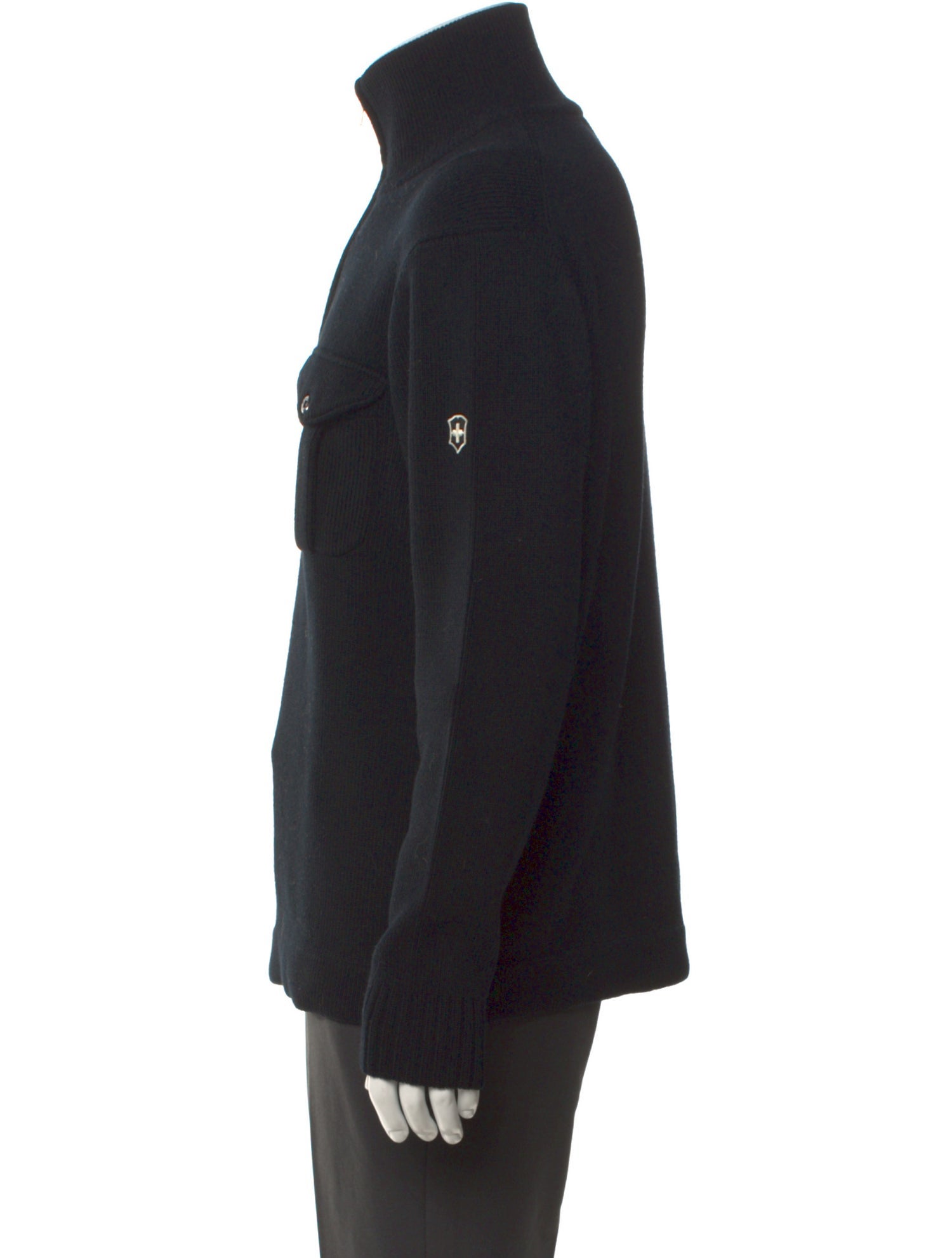Victorinox Swiss Army Merino Wool Mock Neck Pullover