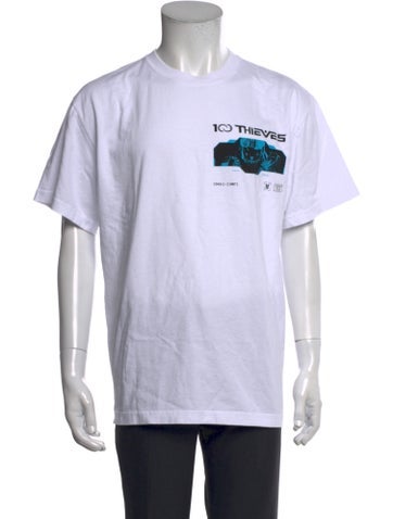 100 Thieves Casual Shirts Graphic Print Short Sleeve Shirt L