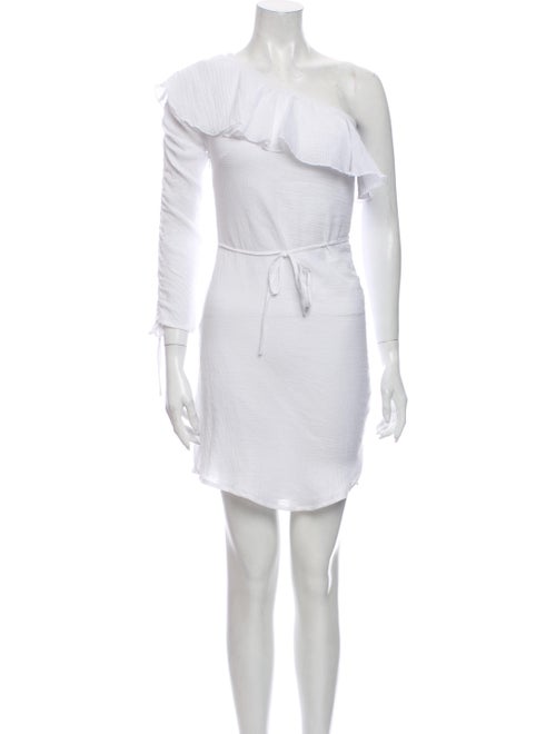 Suboo One-Shoulder Mini Dress White