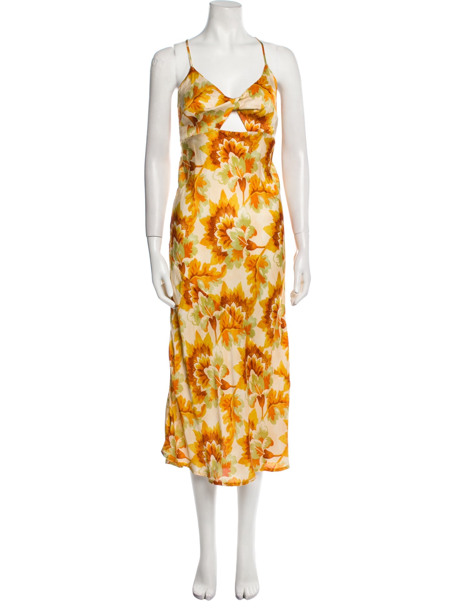 Suboo Floral Print Midi Length Dress w/ Tags