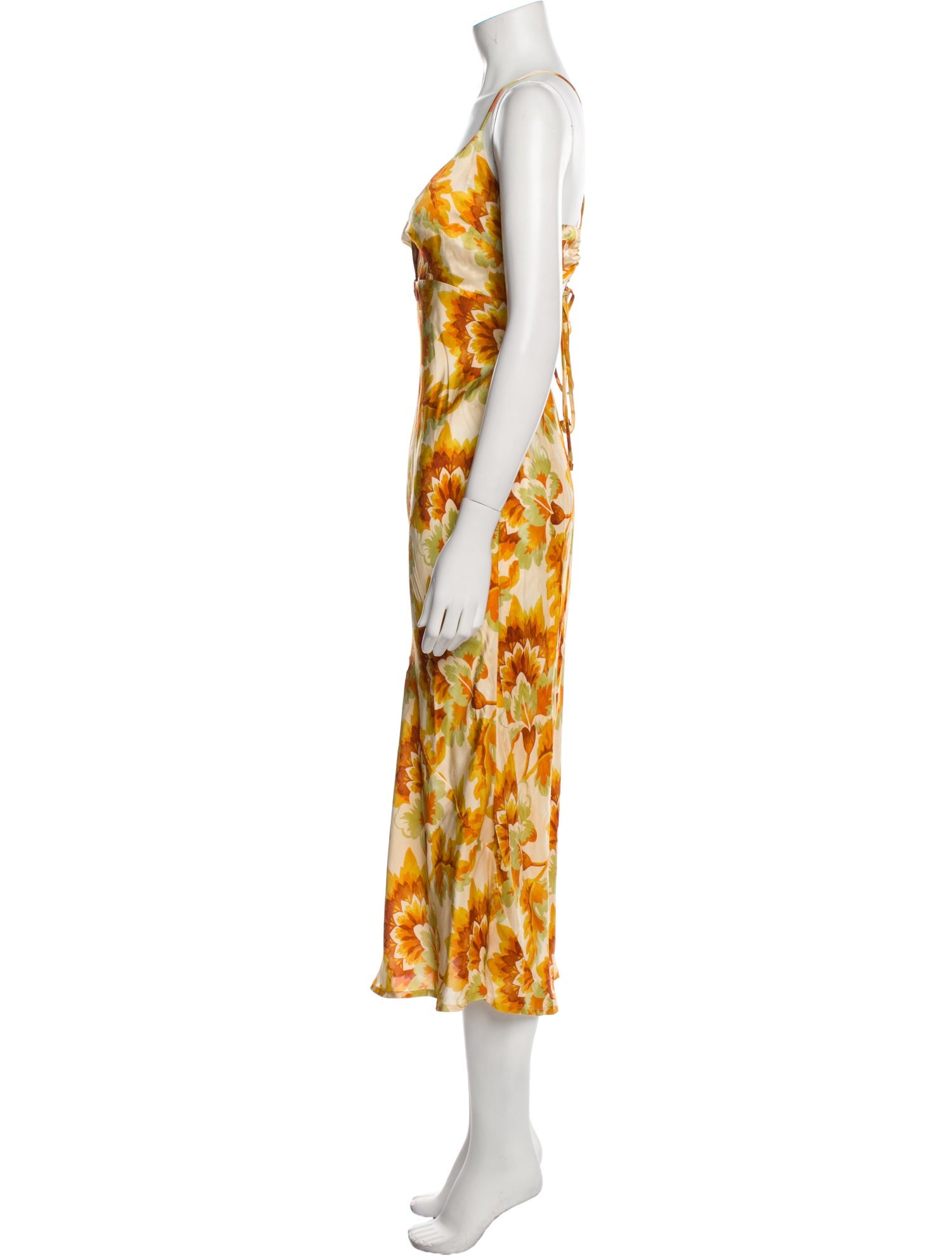Suboo Floral Print Midi Length Dress w/ Tags
