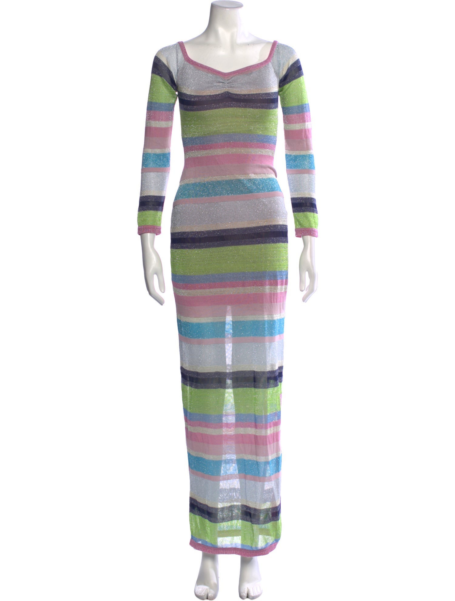 Suboo Striped Long Dress w/ Tags