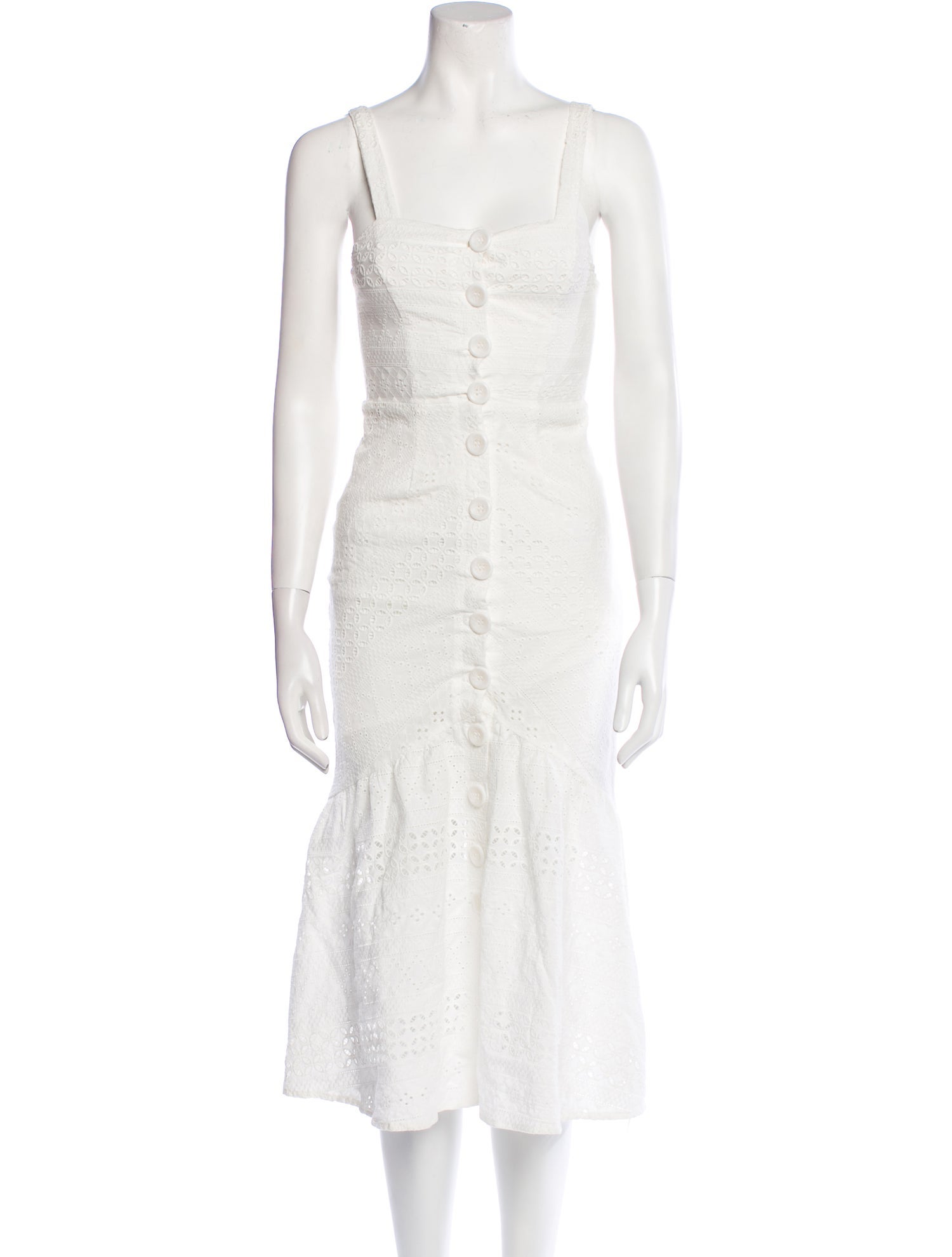 Suboo Square Neckline Midi Length Dress